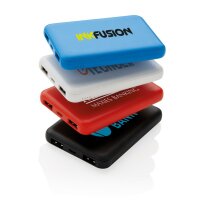 High Density 5.000 mAh Pocket Powerbank weiß