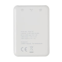 High Density 5.000 mAh Pocket Powerbank weiß