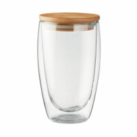 Doppelwandiges Glas 450 ml Transparent