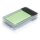 Powerbank piatta da 4000 mAh verde, bianco