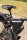 High-Visibility Fahrradtasche mit Flaschenhalter schwarz