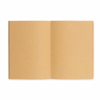 DIN A6 Notizbuch mit Pappcover Beige