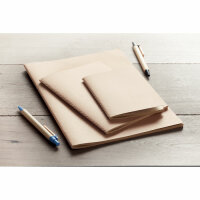 DIN A6 Notizbuch mit Pappcover Beige