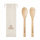 Set utensili in bamboo Beige