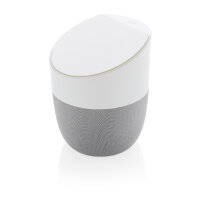 Speaker e caricatore wireless bianco, color argento