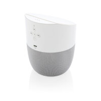 Speaker e caricatore wireless bianco, color argento