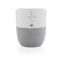 Speaker e caricatore wireless bianco, color argento