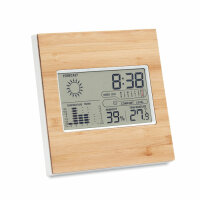 Wetterstation Bambus Holz