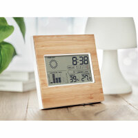 Stazione meteo in bamboo Legno