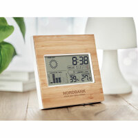 Stazione meteo in bamboo Legno