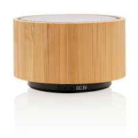 Speaker wireless in bambù nero