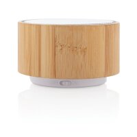 Speaker wireless in bambù bianco, marrone