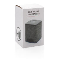 Speaker in tessuto con logo retroilluminato grigio, grigio