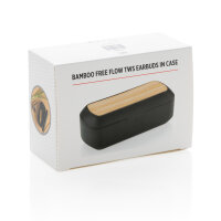 Bambus Free Flow TWS Ohrhörer in Ladebox schwarz