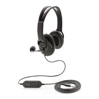 Over-Ear Headset mit Kabel schwarz