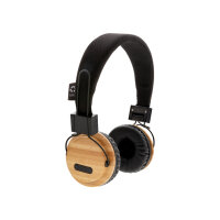 ECO Bambus kabelloser Kopfhörer braun, schwarz