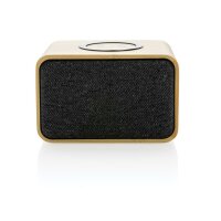 Speaker 3W wireless 5W in plastica RCS e bambù marrone