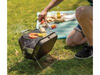 Barbecue deluxe portatile con custodia nero