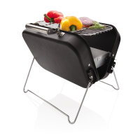 Barbecue deluxe portatile con custodia nero