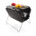 Barbecue deluxe portatile con custodia nero