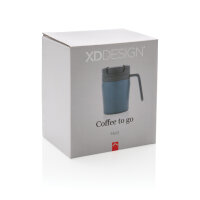 Coffee to go Tasse blau